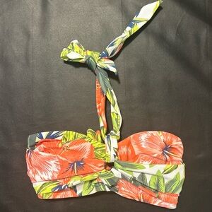 Floral Halter Bikini Top